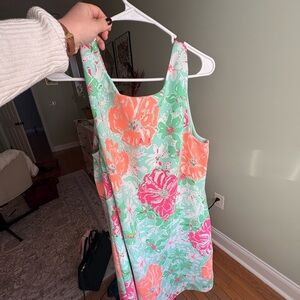 Lilly Pulitzer Mint and Coral Dress xl